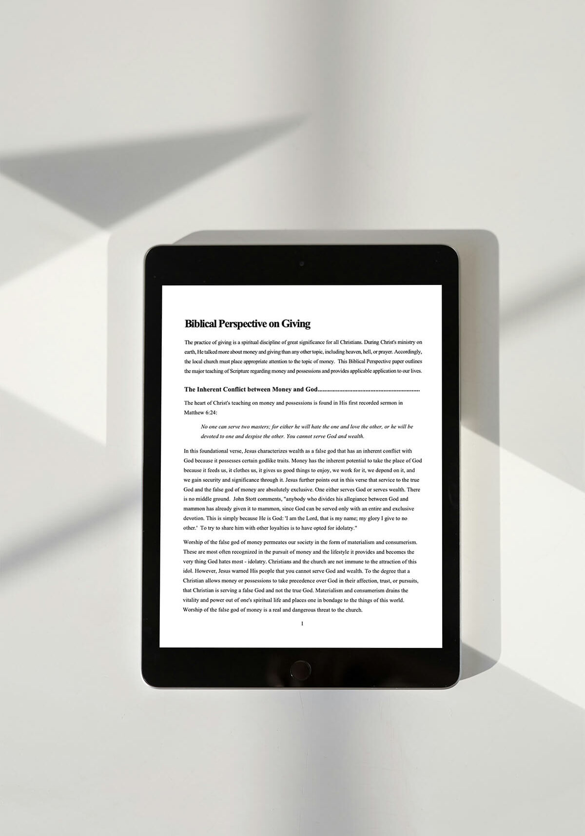 Biblical Perspective on Giving